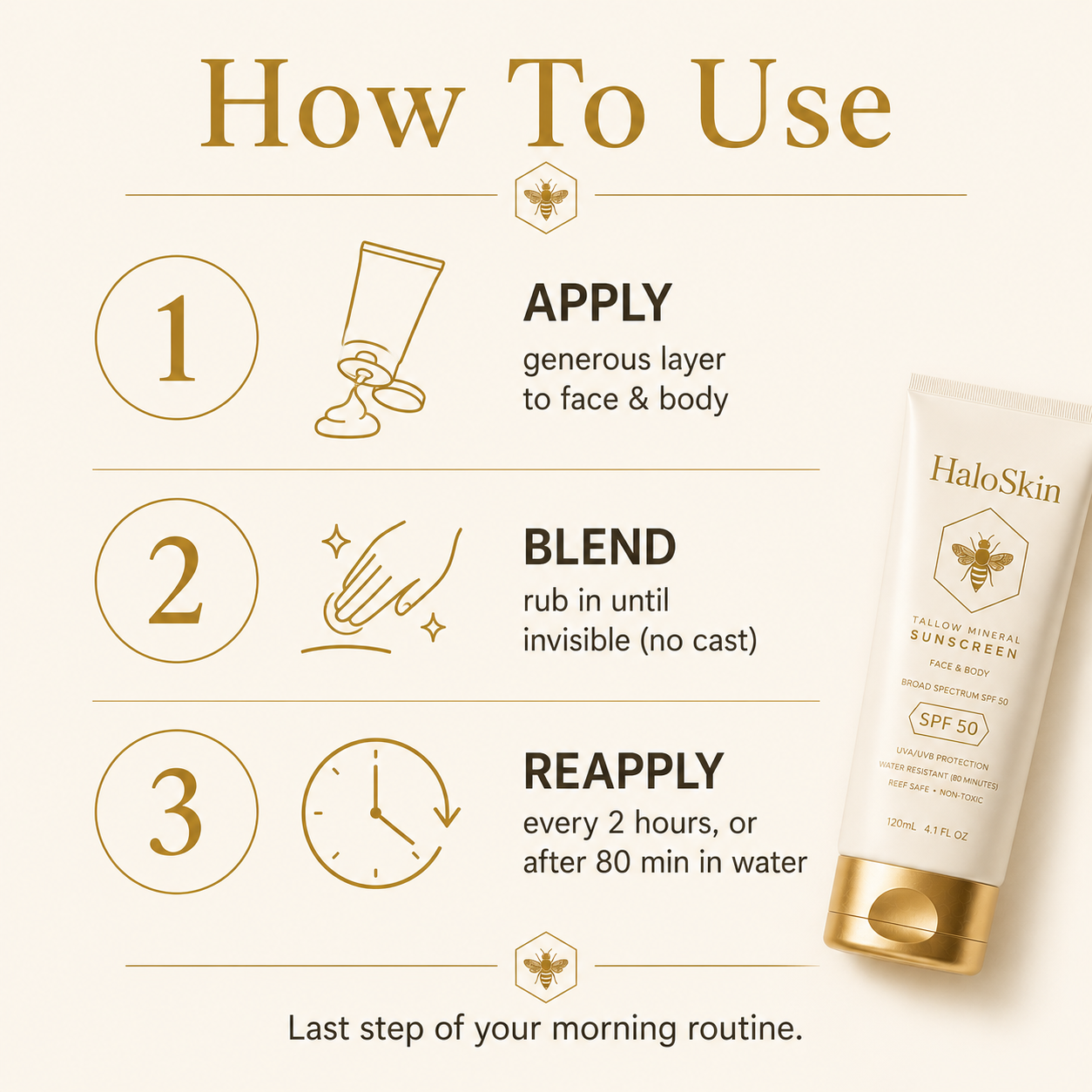 Halo Skin Sunscreen Protection Grade A+