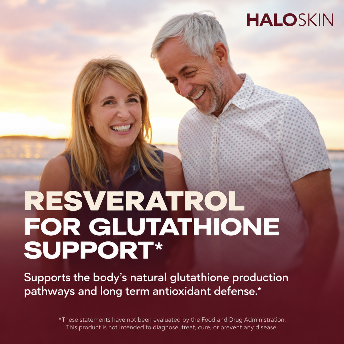 HaloSkin Liposomal Glutathione - resveratrol support