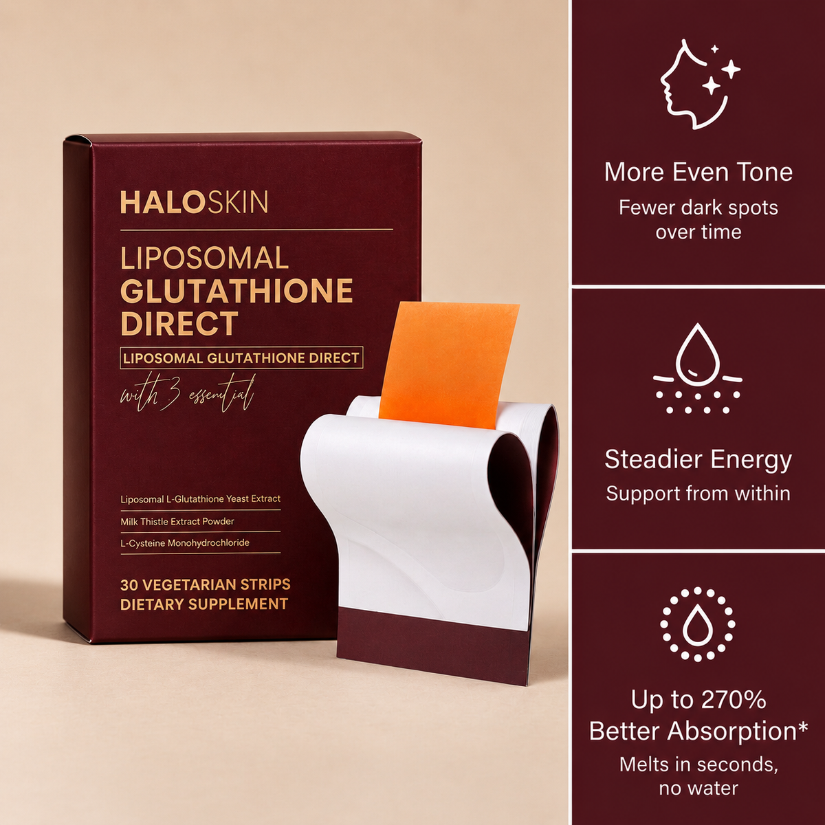 HaloSkin - Glutathione Direct Liposomal